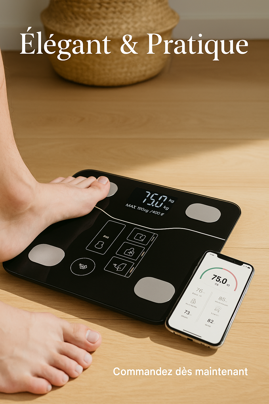 Balance Intelligente Bluetooth – Écran LCD & Application Mobile