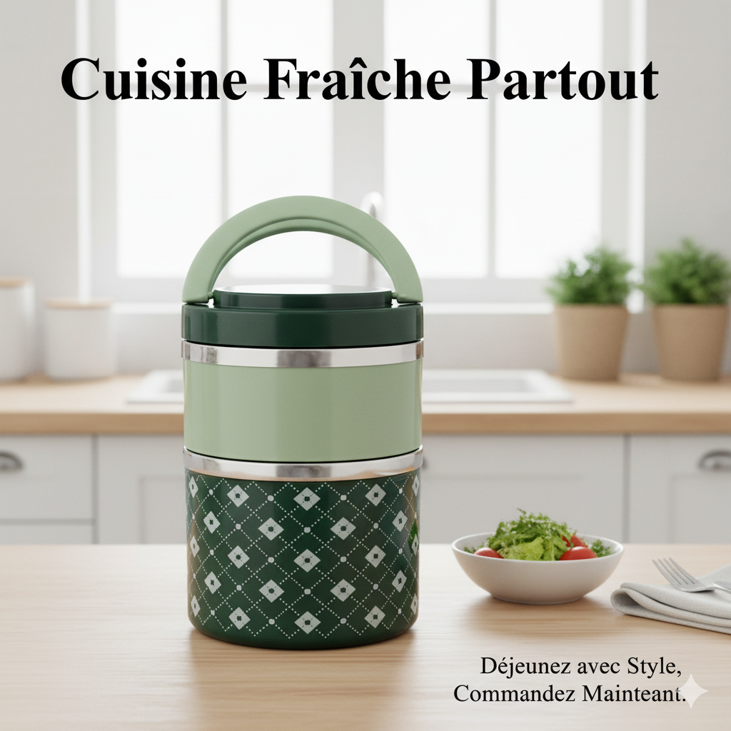 Lunch Box Isotherme Multi-Couches – Design Élégant