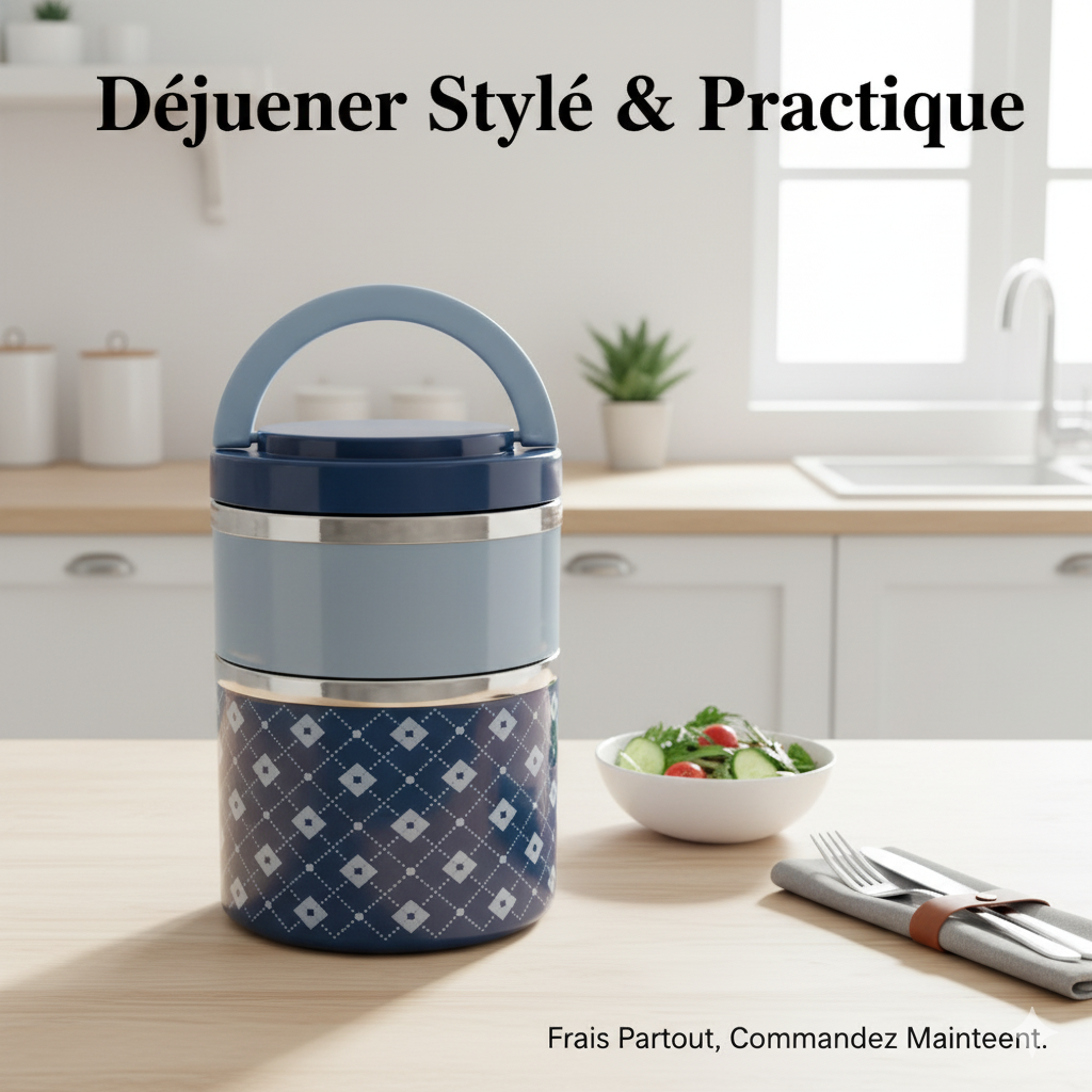 Lunch Box Isotherme Multi-Couches – Design Élégant