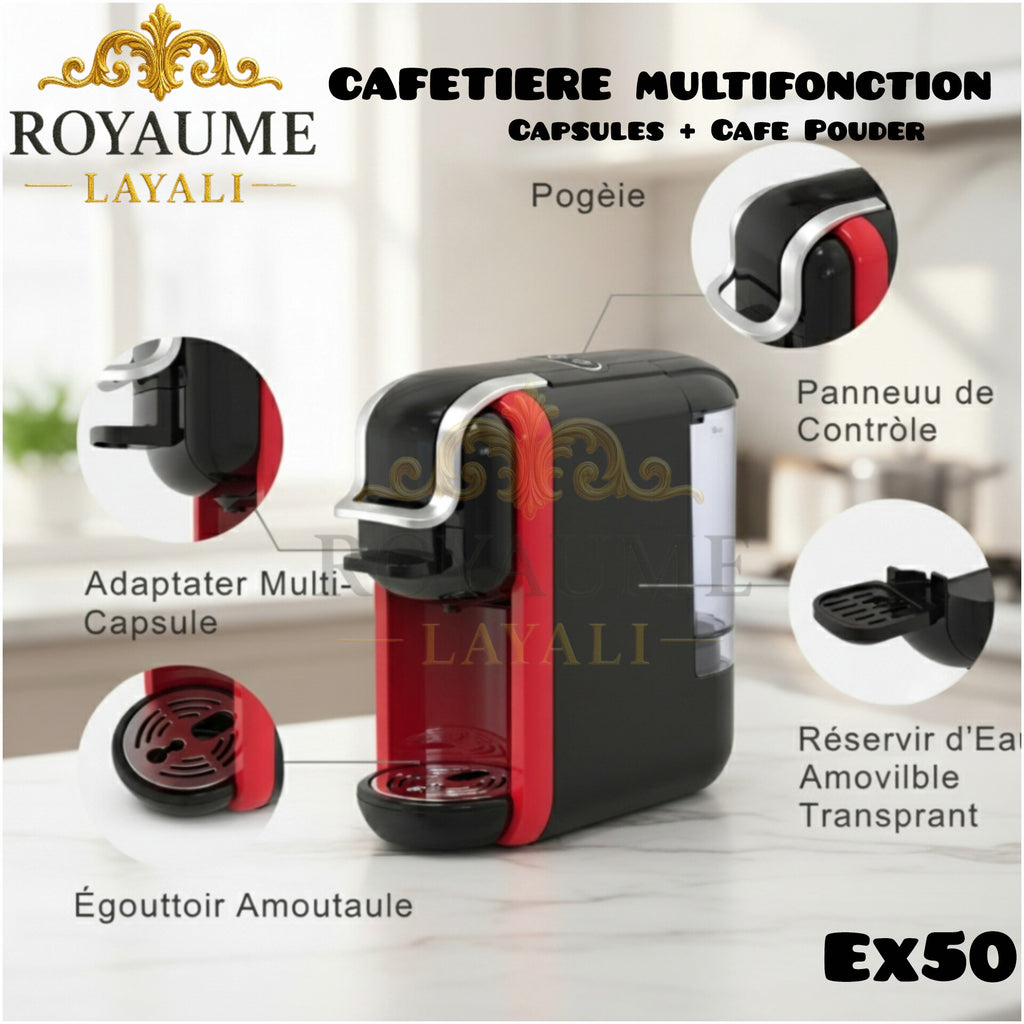 Machine Cafetiere 3 en 1 Nova 1450w 0.6 L