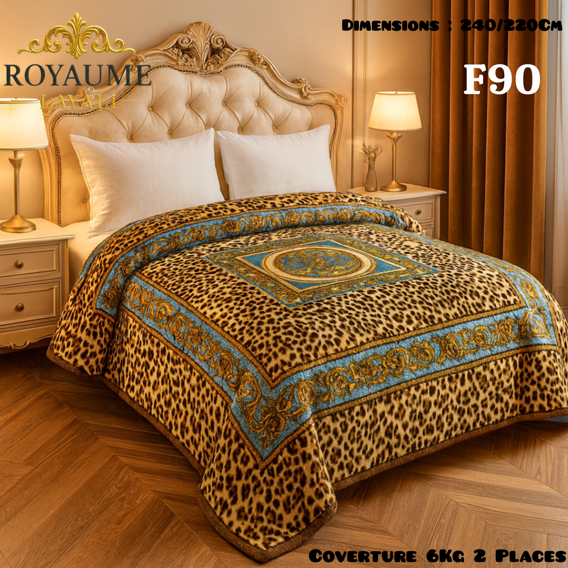 Couverture Luxe 6KG – 2 Places (240x220cm)