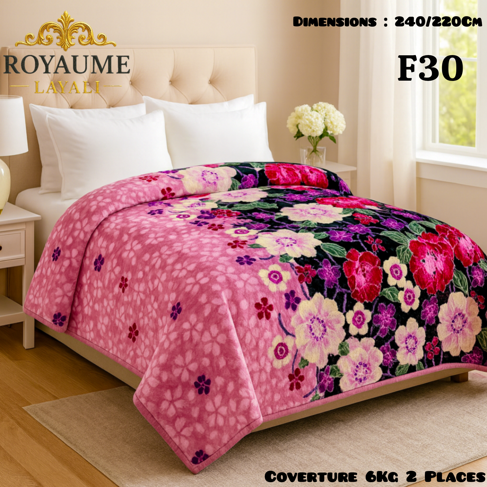 Couverture Luxe 6KG – 2 Places (240x220cm)