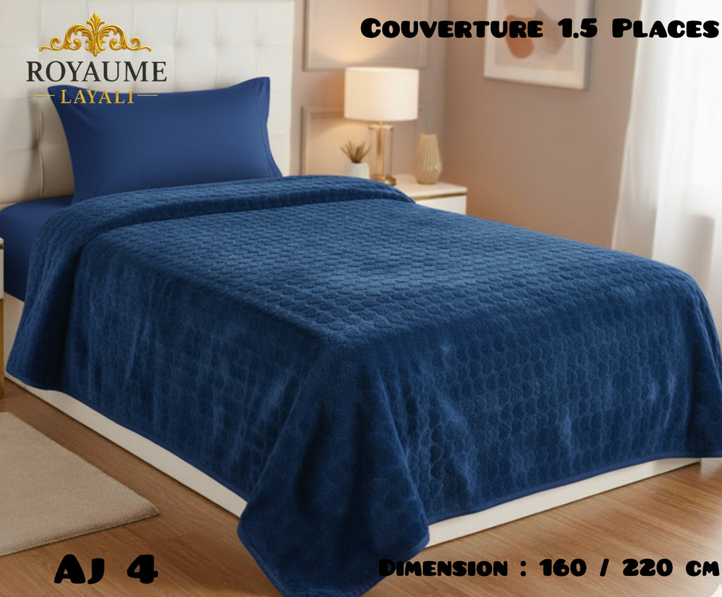 Couverture 1.5 Places uni 160/220cm 3Kg