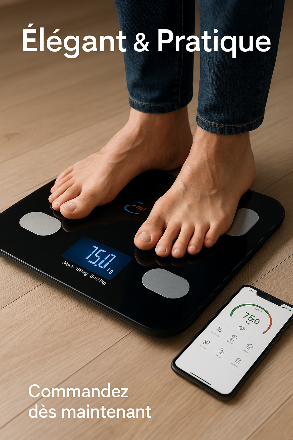 Balance Intelligente Bluetooth – Écran LCD & Application Mobile