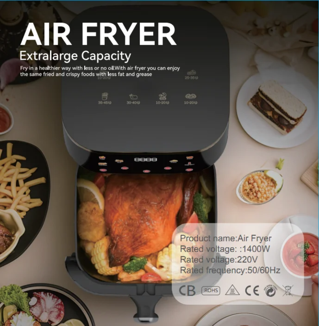 VIP Silver Crest Air Fryer – 13 Litres, 21-en-1