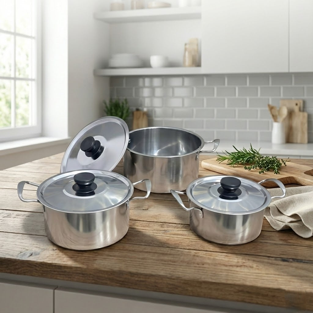 Set 3 Faitous Inox 6 PCs